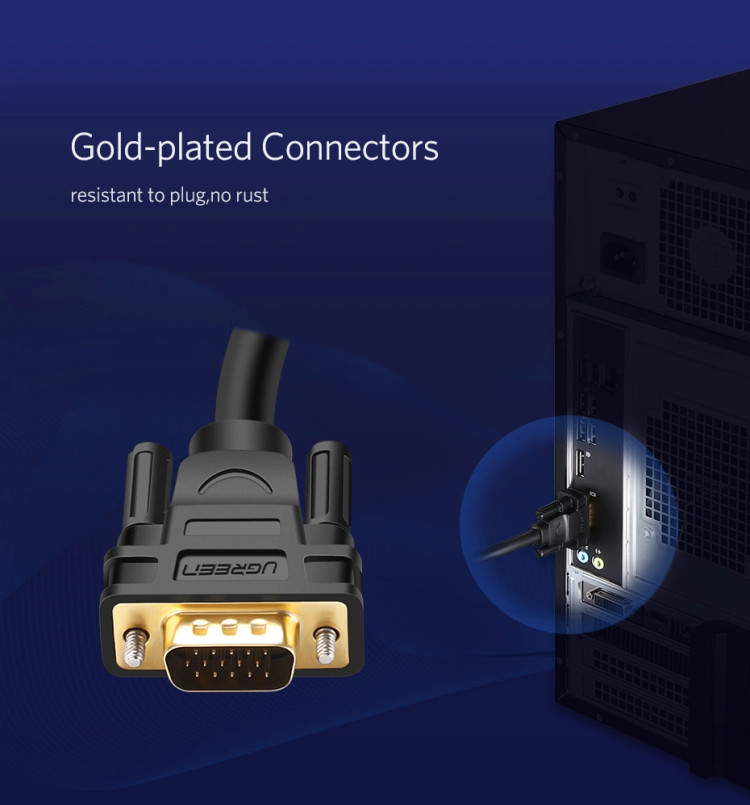 کابل VGA یوگرین مدل VG101-11632 طول ۵ متر