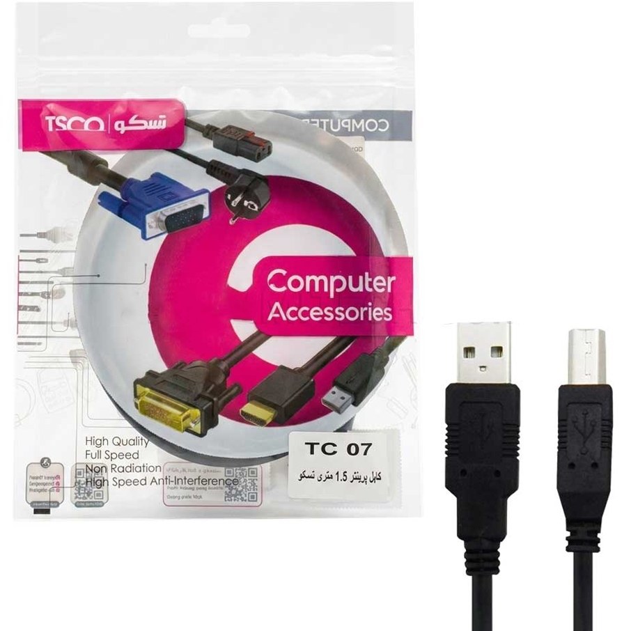 کابل پرینتر تسکو TC 07 طول 1.5 متر