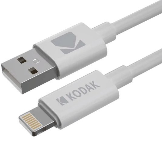 کابل USB به Lightning کداک مدل KODAK White طول 1 متر