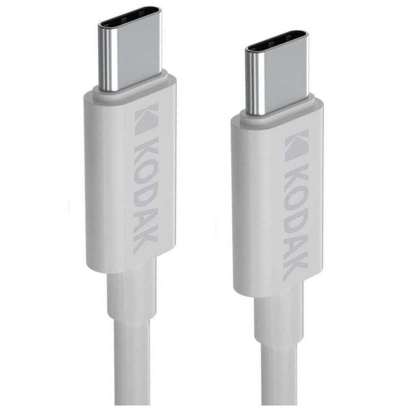 کابل USB-C به USB-C کداک مدل KODAK White طول 1 متر