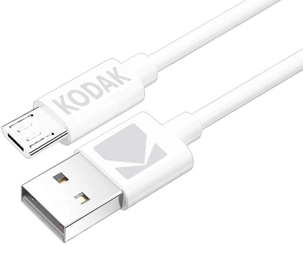 کابل USB به Micro USB کداک مدل KODAK White طول 1 متر
