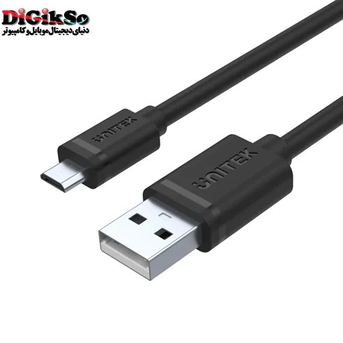 کابل شارژر و تبدیل Micro USB به USB یونیتک مدل Y-C435GBK طول ۳ متر
