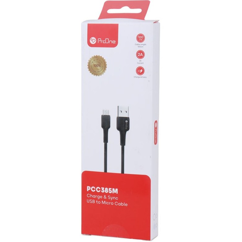 کابل شارژ میکرو پرووان مدل PCC385-M طول ۱ متر