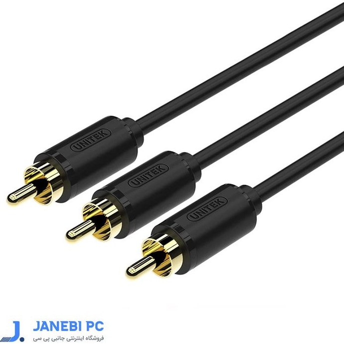کابل 3xRCA به 3xRCA دیجیتال یونیتک مدل Y-C950BK طول 1.5 متر
