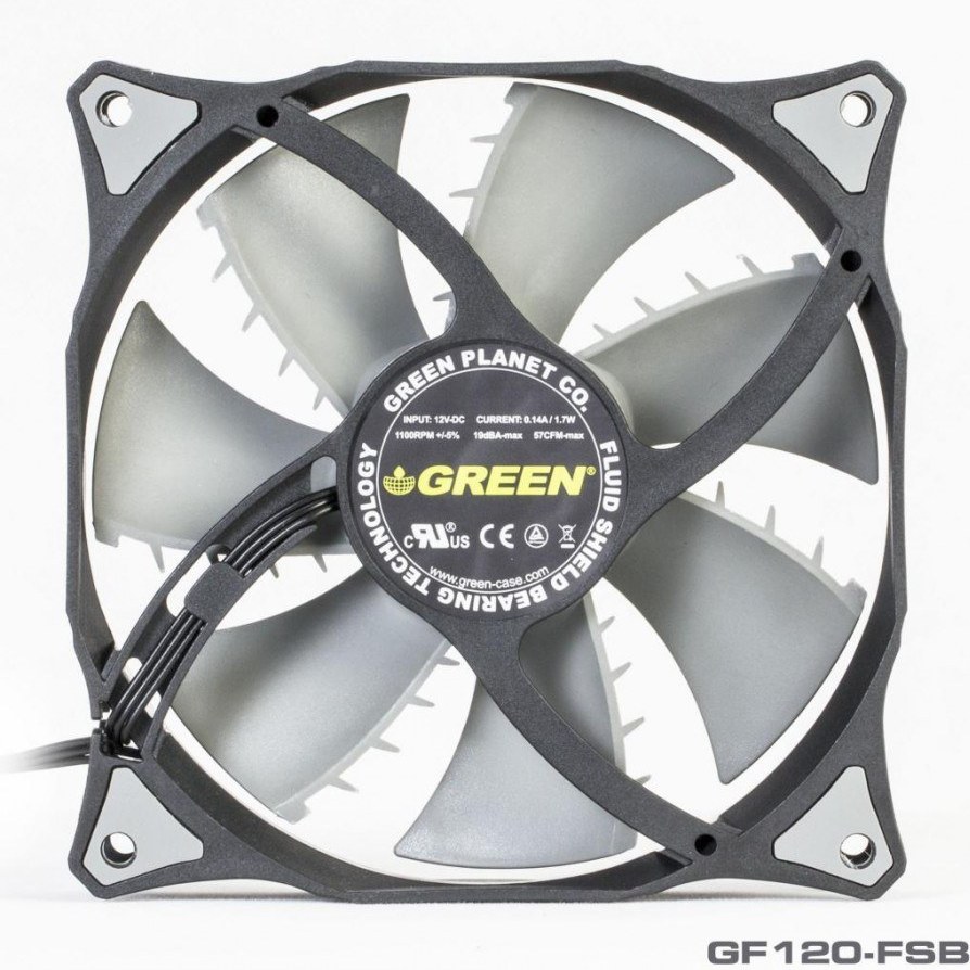 فن کیس گرین مدل GF120FSB سایز ۱۲۰ میلی‌متر