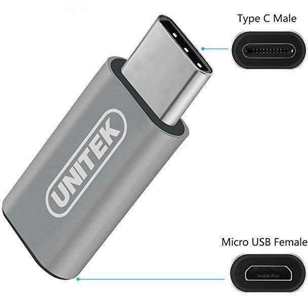 مبدل TYPE-C به MICRO USB یونیتک Y-A027AGY