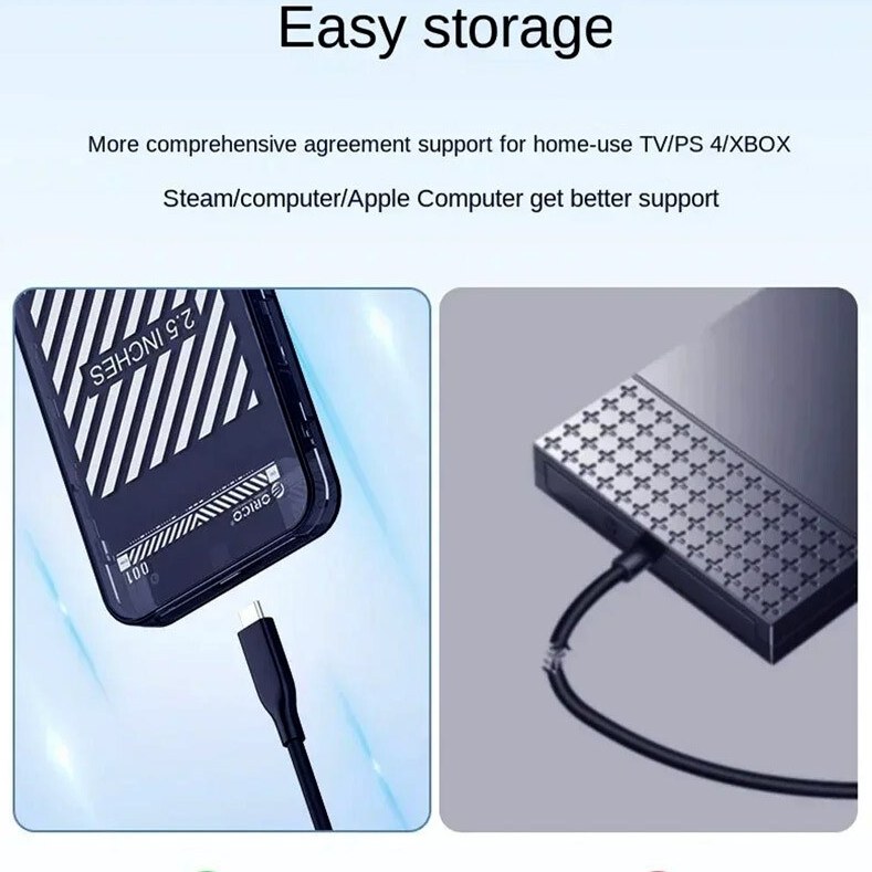 باکس هارد ۲.۵ اینچی اوریکو مدل 2599C3-CR با رابط USB 3.1 Type-C