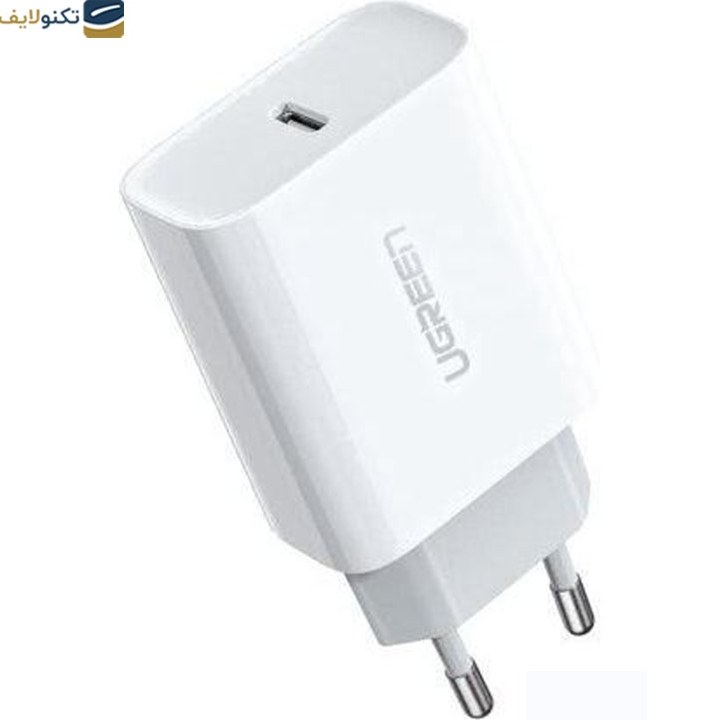 شارژر دیواری یوگرین مدل CD137 ظرفیت ۲۰ وات همراه با کابل تایپ سی