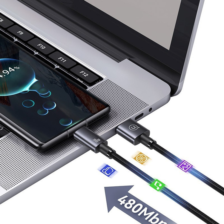 کابل شارژ USB-A به USB-C یوسمز مدل SJ663 طول 1.2 متر