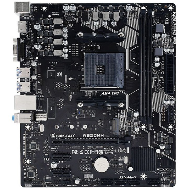 مادربرد بایوستار مدل A520MT سوکت AM4 حافظه DDR4